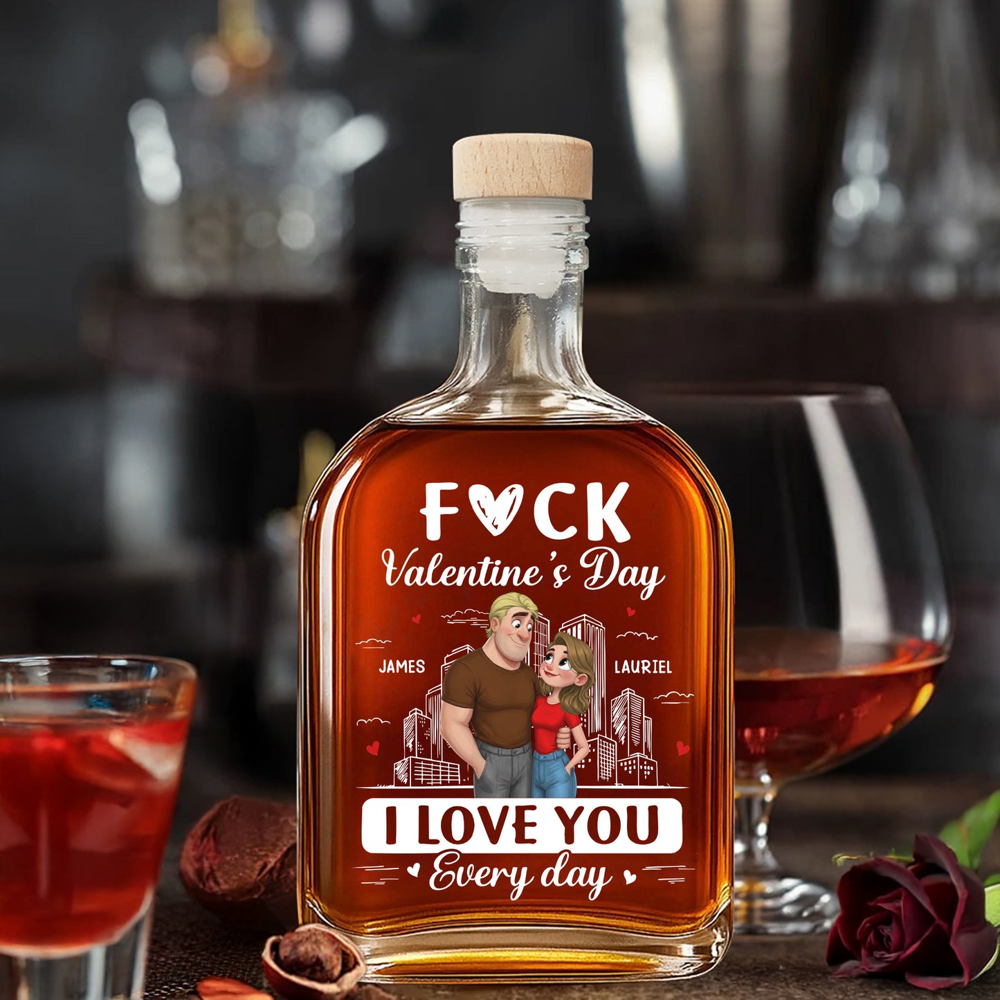 F*ck Valentine's Day I Love You Every Day, Couple Heart Design