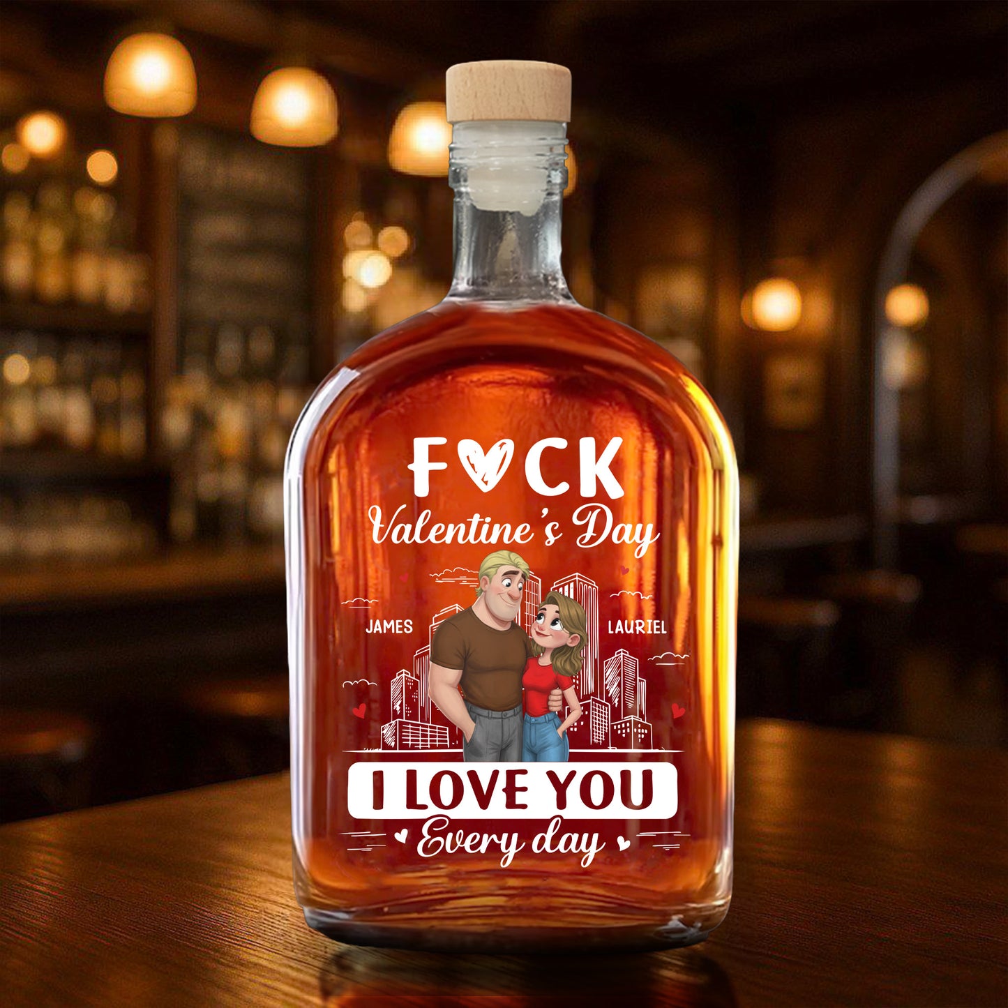 F*ck Valentine's Day I Love You Every Day, Couple Heart Design