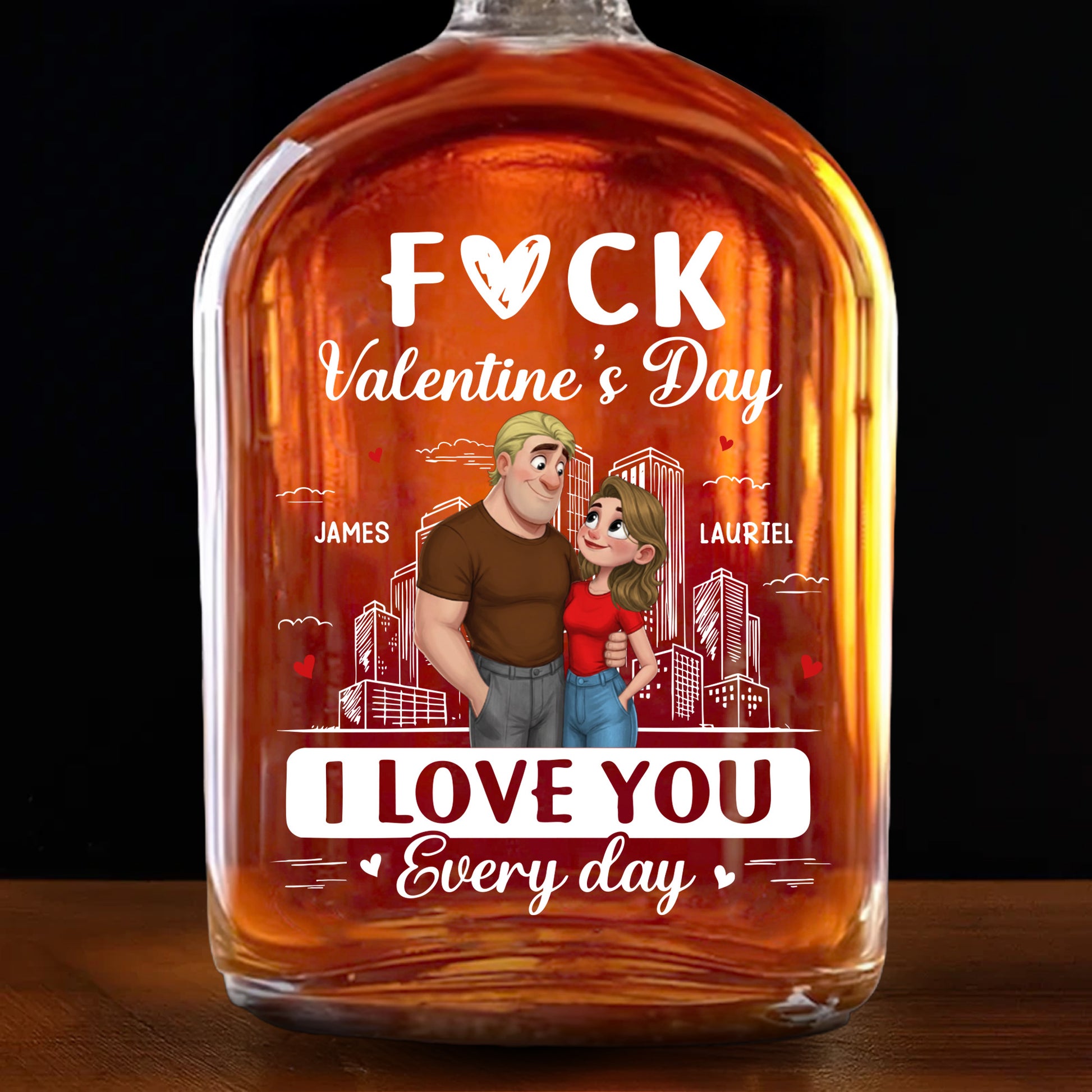 F*ck Valentine's Day I Love You Every Day, Couple Heart Design