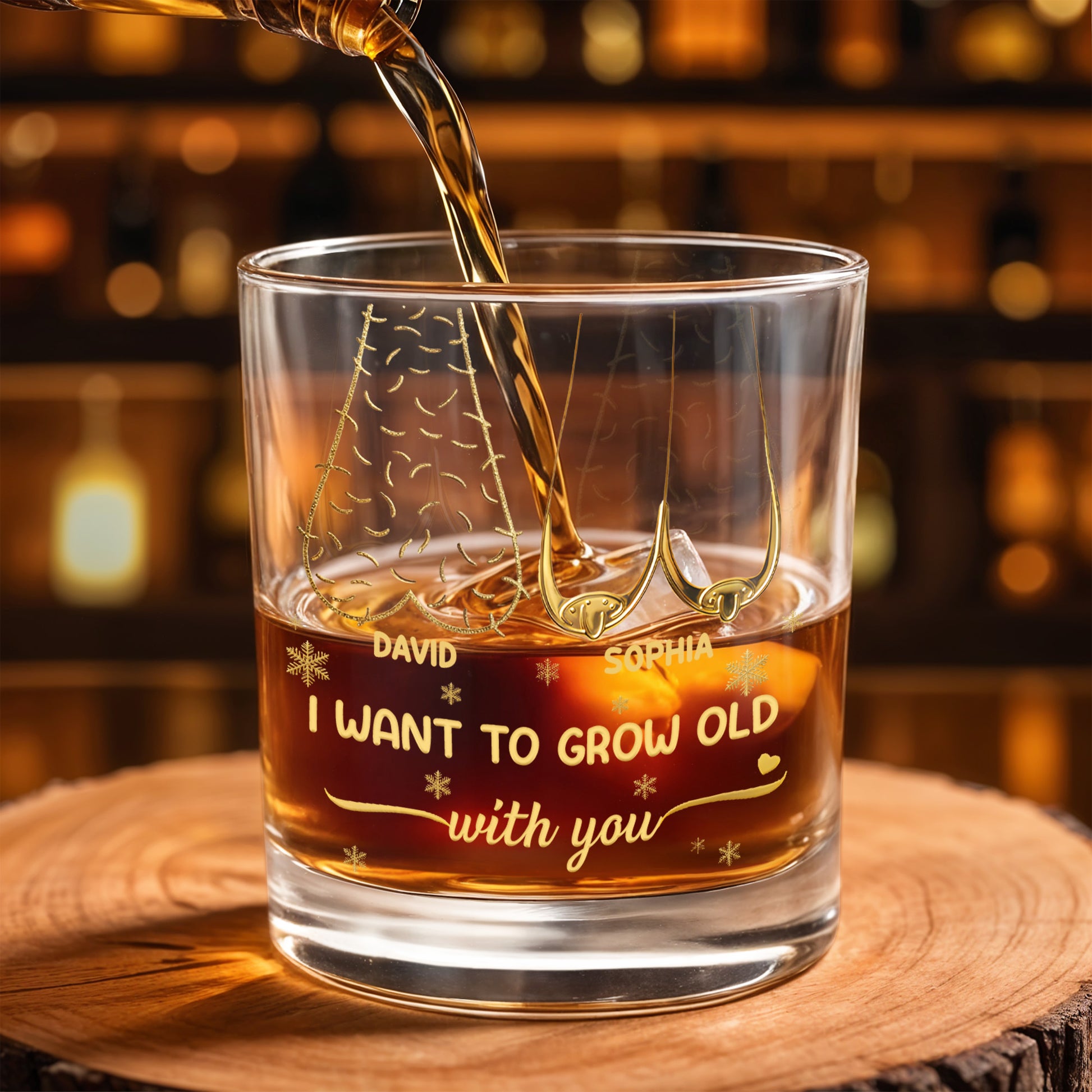 I Want To Grow Old With You, Tree Rings Design