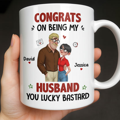 Congrats On Being My Husband, Hearts and Couple Design