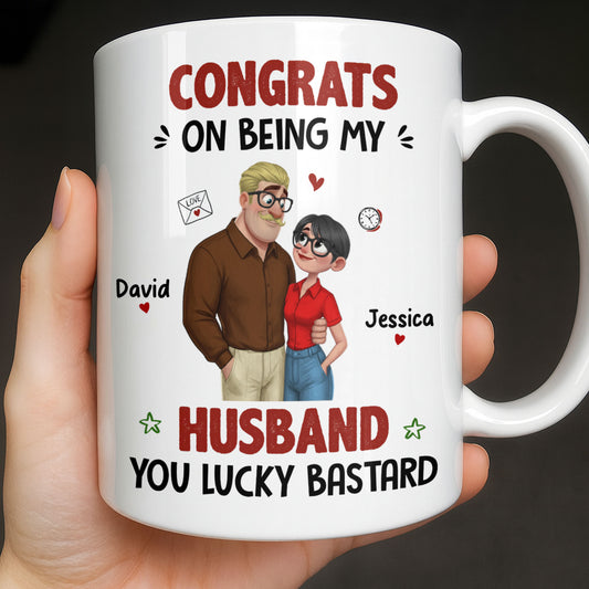 Congrats On Being My Husband, Hearts and Couple Design