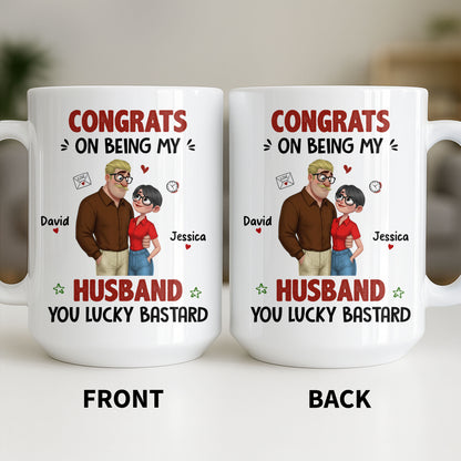 Congrats On Being My Husband, Hearts and Couple Design