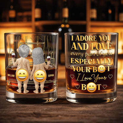 Together Forever, Elderly Couple With Wine Glasses