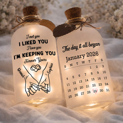 I Met You I Liked You Holding Hands And Calendar