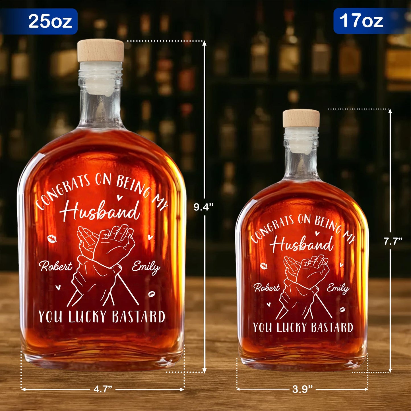 Congrats On Being My Husband Holding Hands And Lips Design