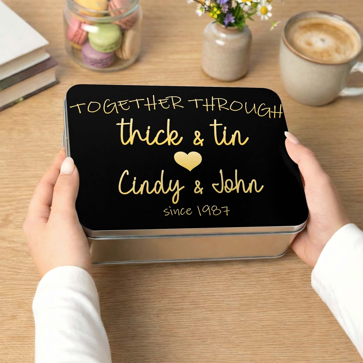 Together Through Thick And Tin Personalized Heart