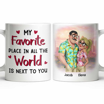 My Favorite Place Is Next to You, Hearts and Cityscape