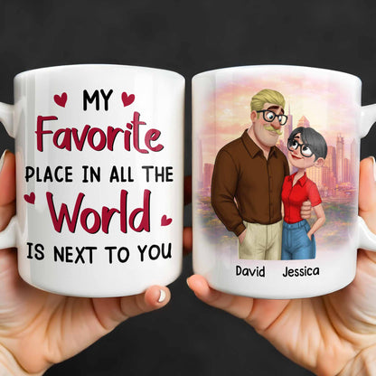 My Favorite Place Is Next to You, Hearts and Cityscape