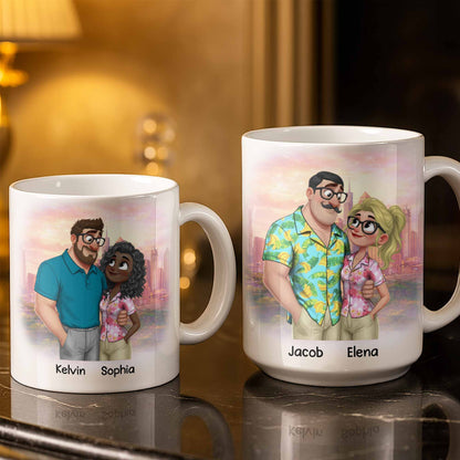 My Favorite Place Is Next to You, Hearts and Cityscape