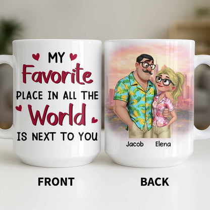 My Favorite Place Is Next to You, Hearts and Cityscape