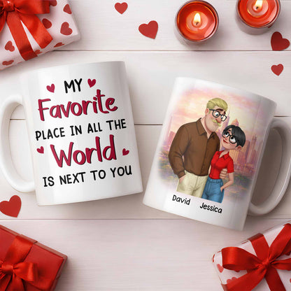 My Favorite Place Is Next to You, Hearts and Cityscape