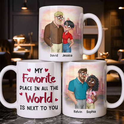 My Favorite Place Is Next to You, Hearts and Cityscape