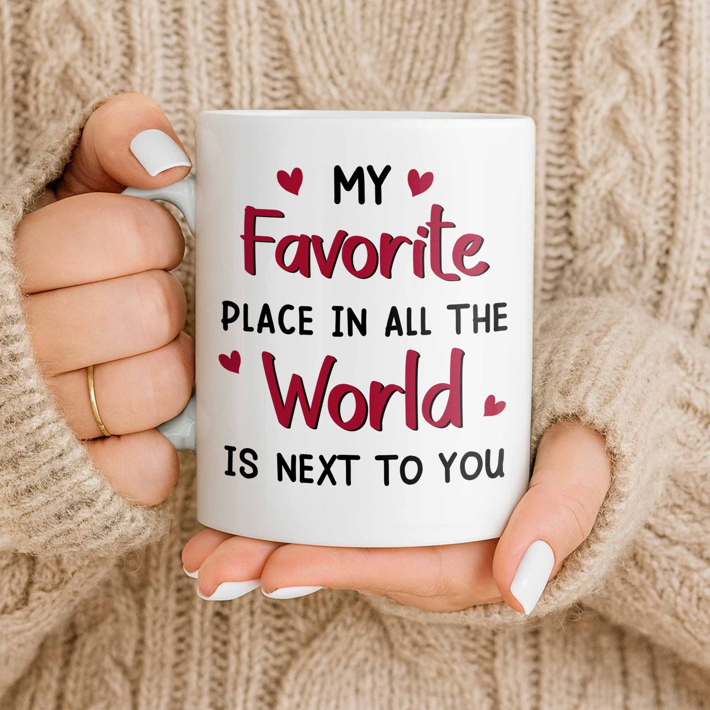 My Favorite Place Is Next to You, Hearts and Cityscape