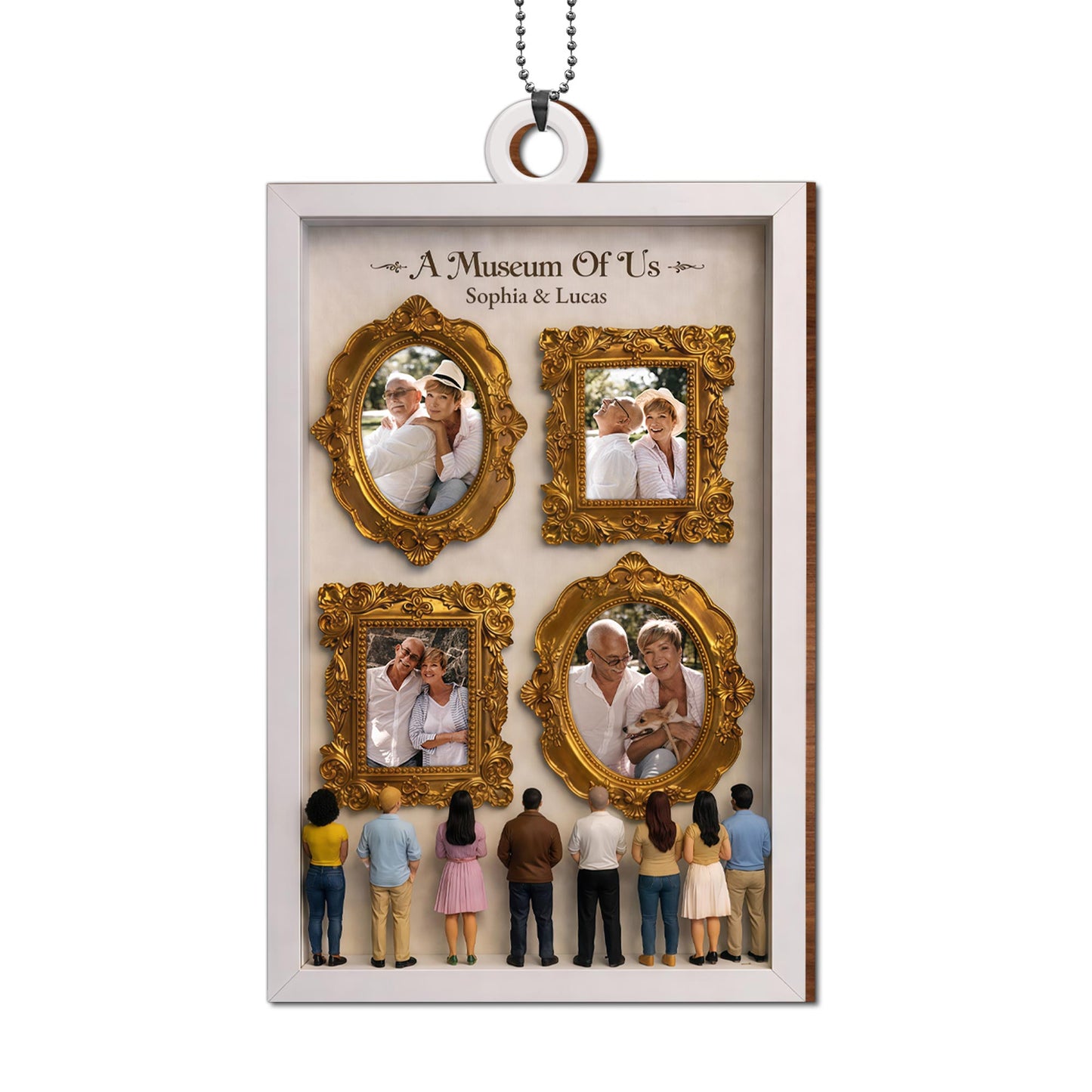 A Museum Of Us With Gold Frames And Photographs