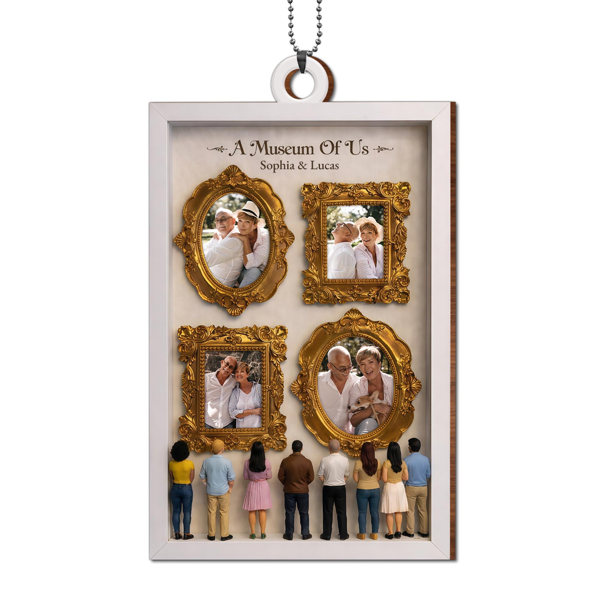 A Museum Of Us With Gold Frames And Photographs