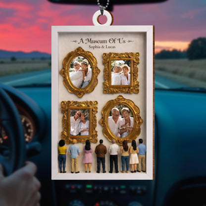 A Museum Of Us With Gold Frames And Photographs