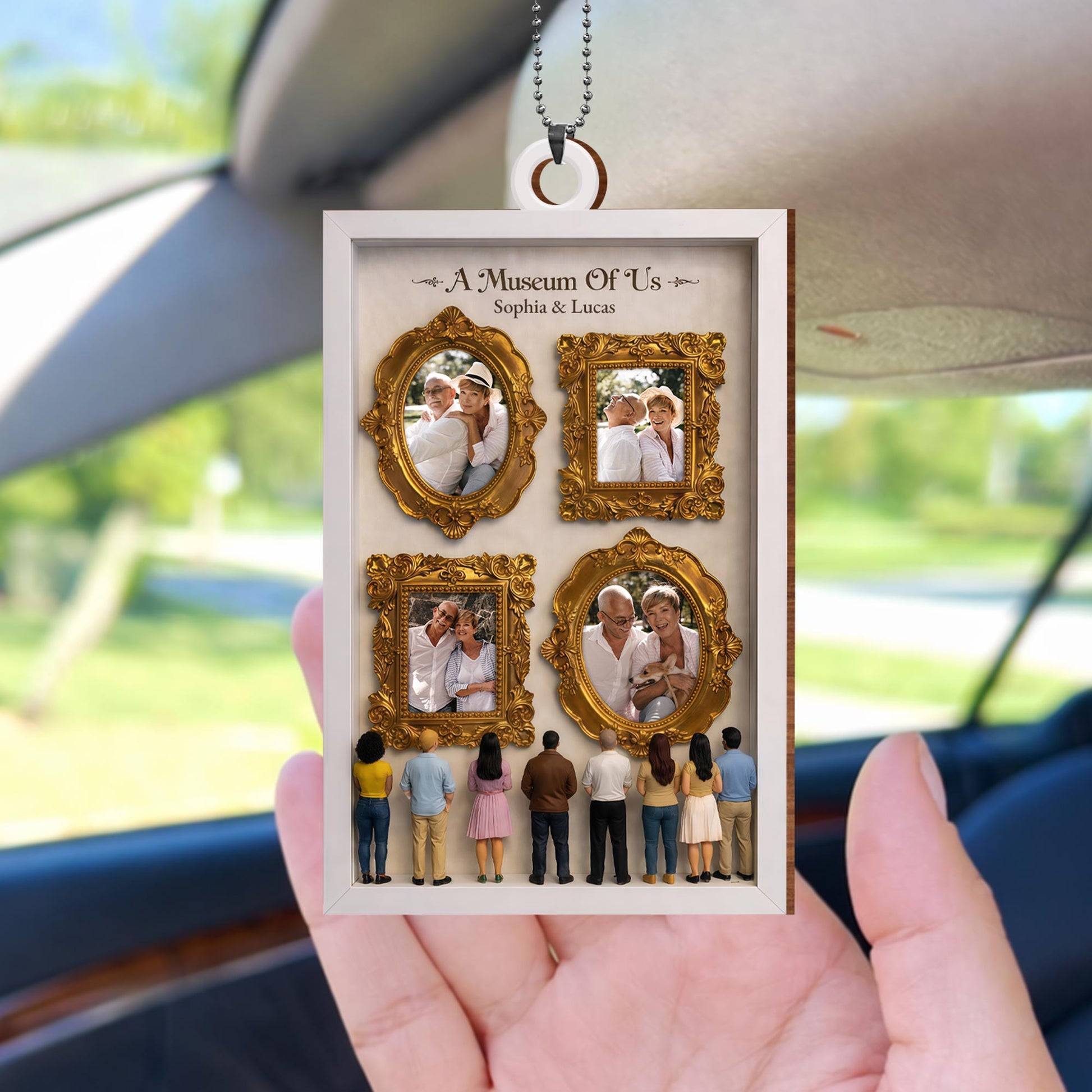 A Museum Of Us With Gold Frames And Photographs