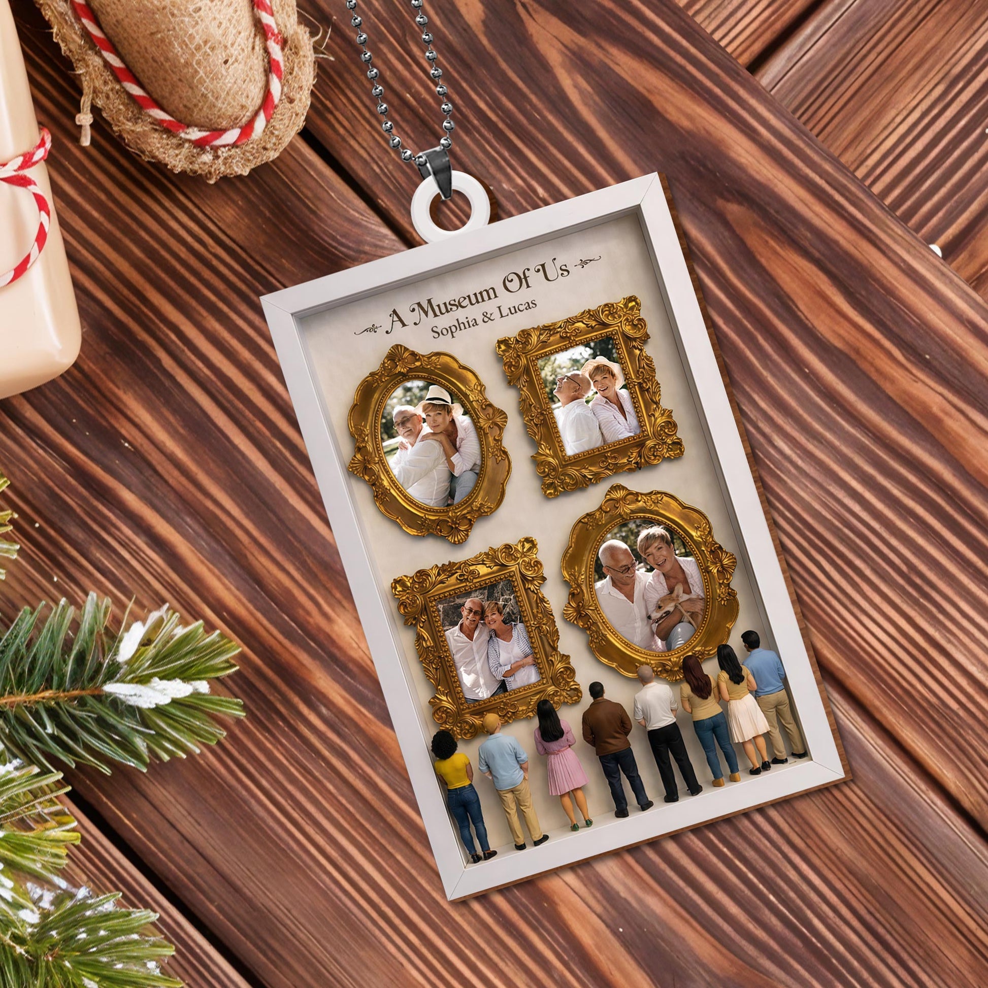 A Museum Of Us With Gold Frames And Photographs