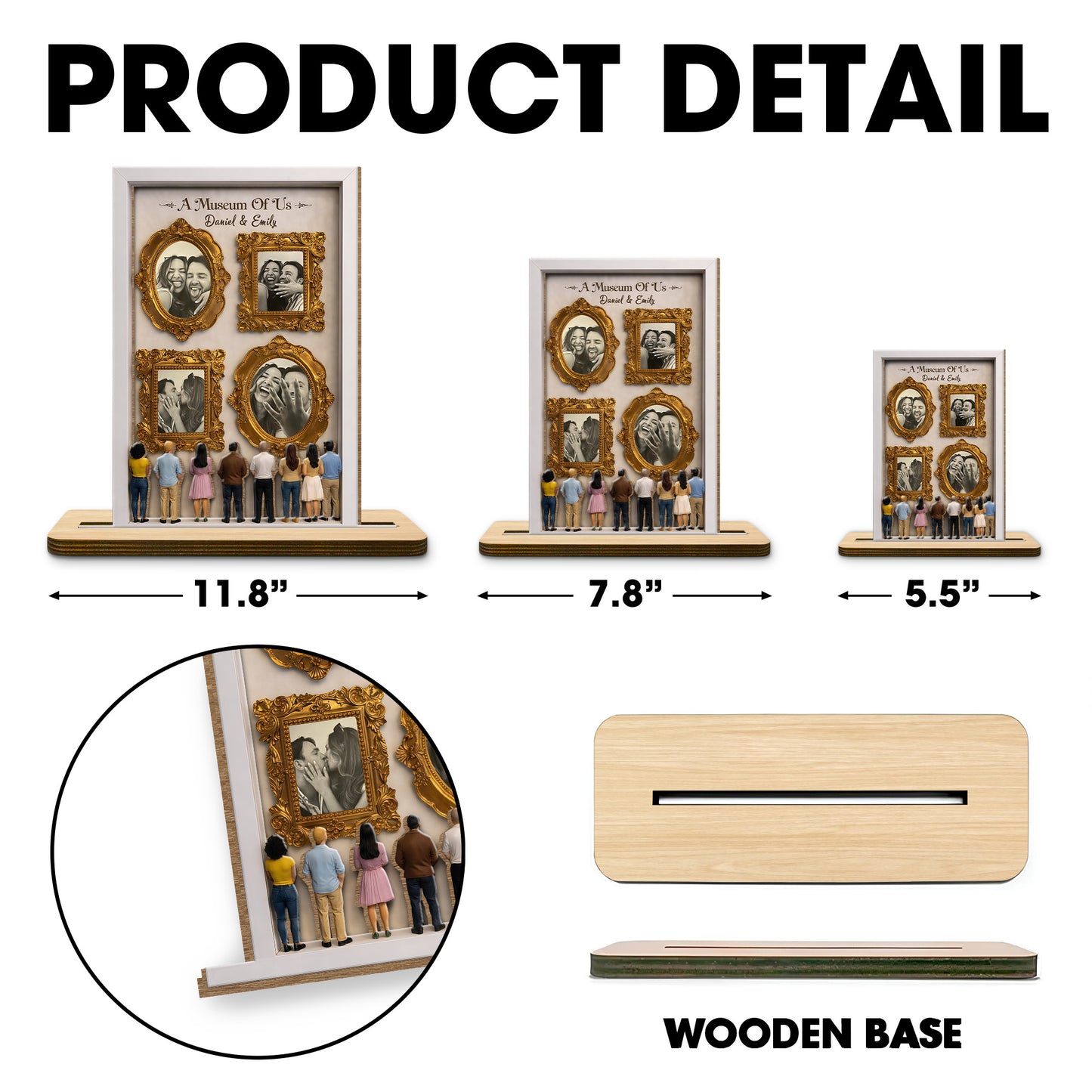 A Museum Of Us, Framed Photos In Gold Frames