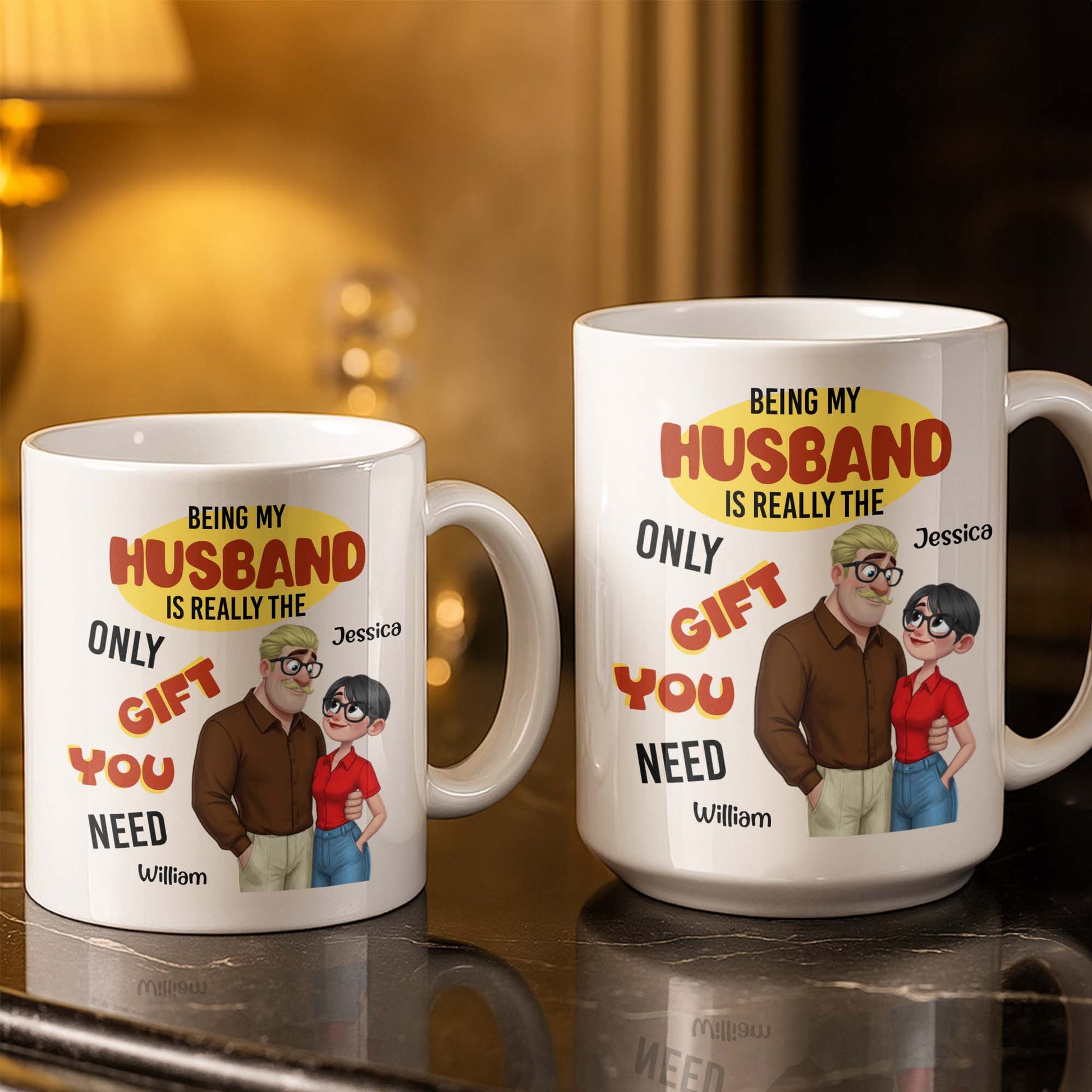 Being My Husband Only Gift You Need Couple Cartoon