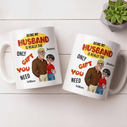 Being My Husband Only Gift You Need Couple Cartoon