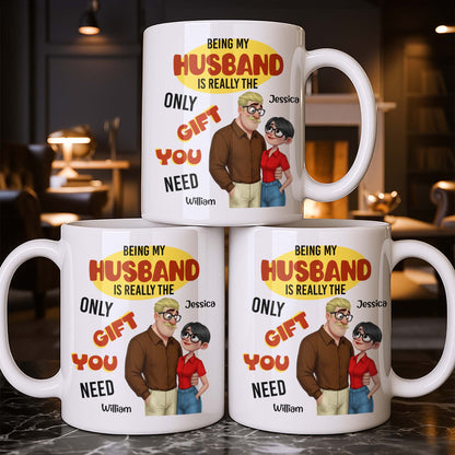 Being My Husband Only Gift You Need Couple Cartoon