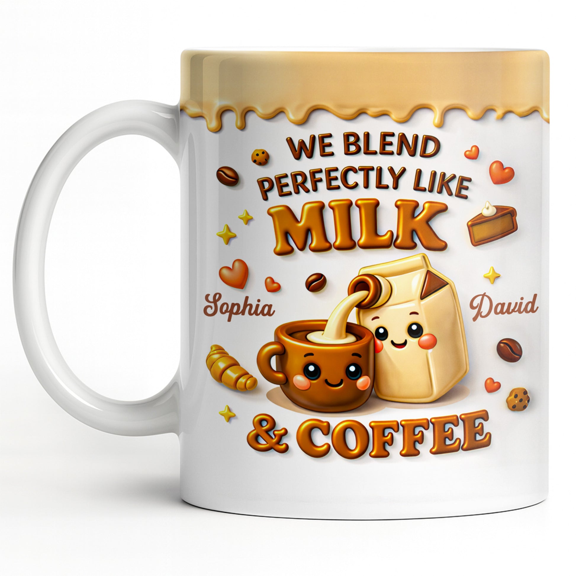 We Blend Perfectly Like Milk And Coffee