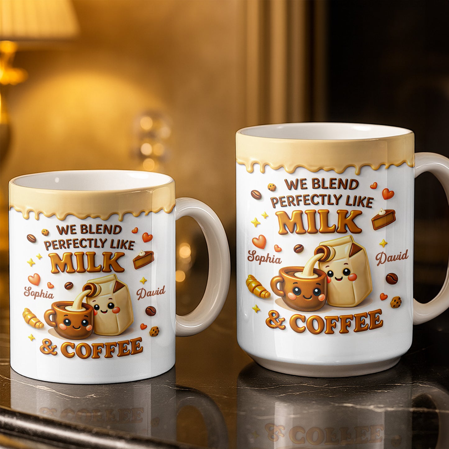 We Blend Perfectly Like Milk And Coffee