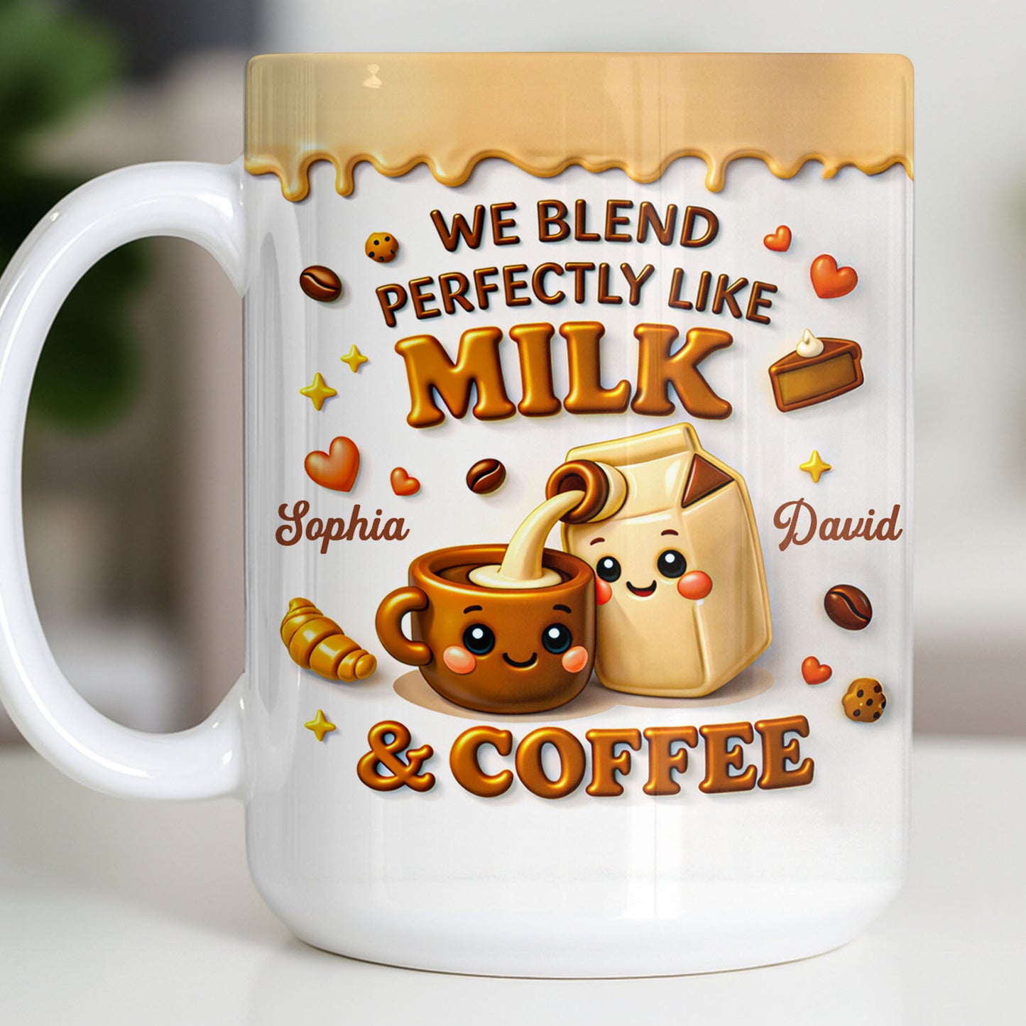 We Blend Perfectly Like Milk And Coffee