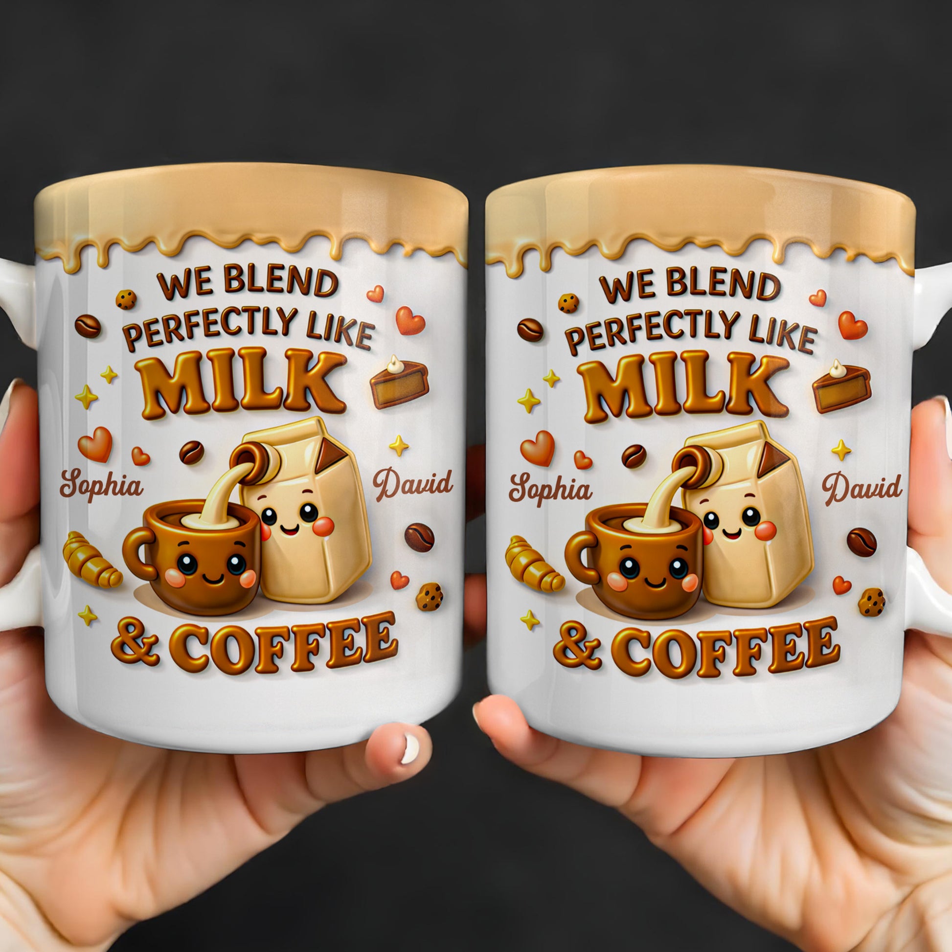 We Blend Perfectly Like Milk And Coffee