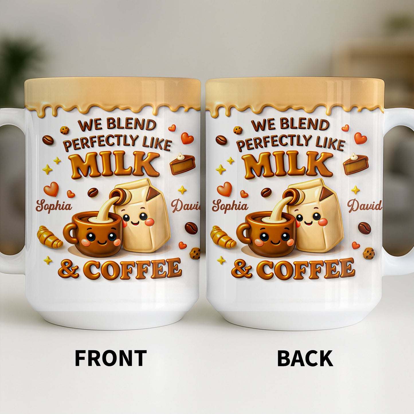 We Blend Perfectly Like Milk And Coffee