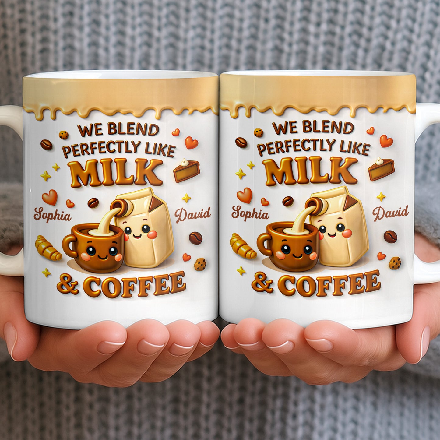 We Blend Perfectly Like Milk And Coffee