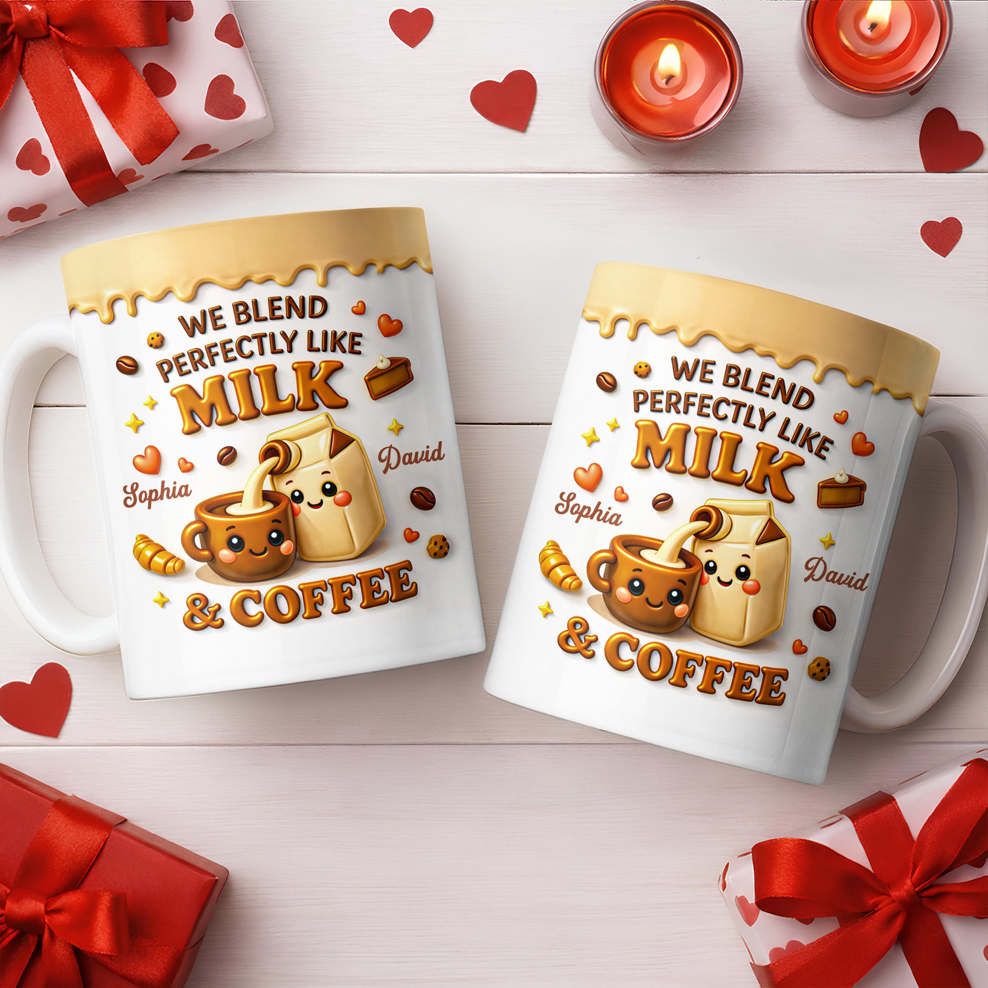 We Blend Perfectly Like Milk And Coffee