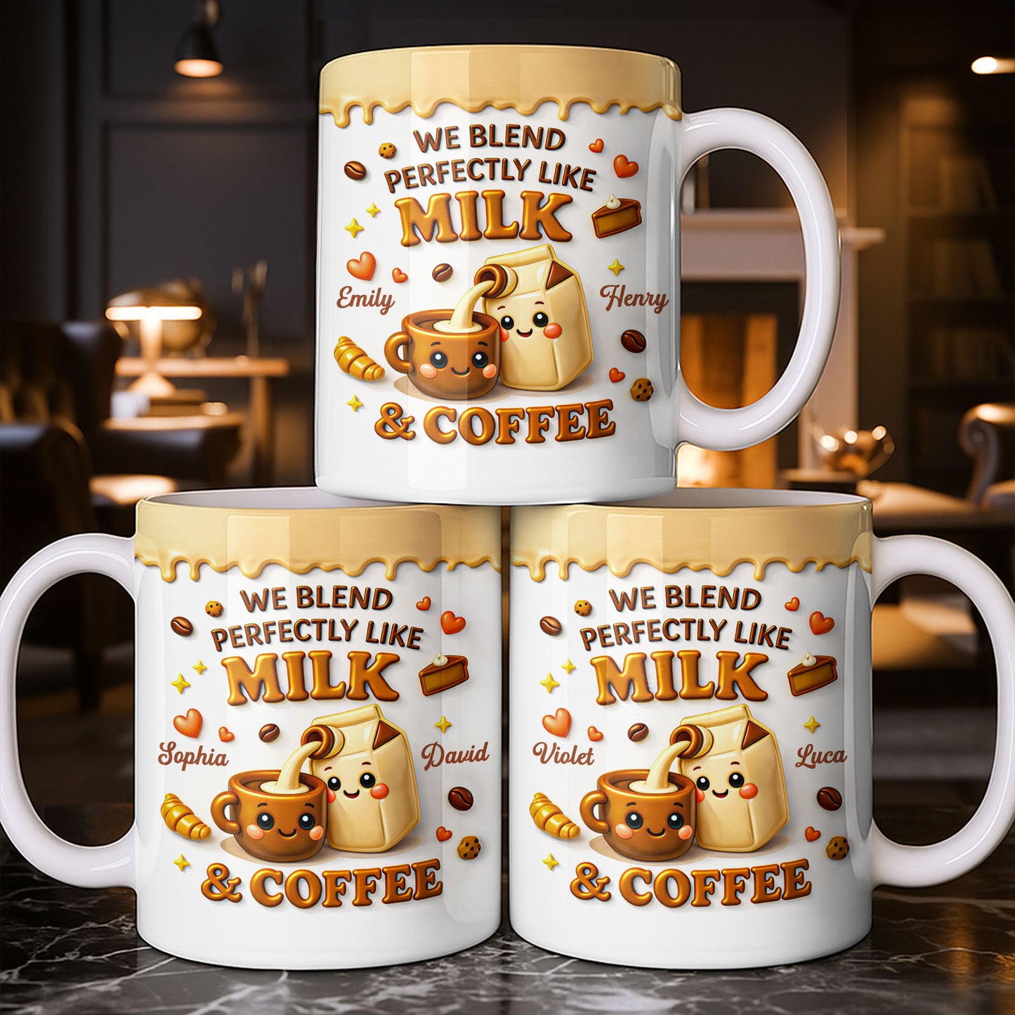 We Blend Perfectly Like Milk And Coffee