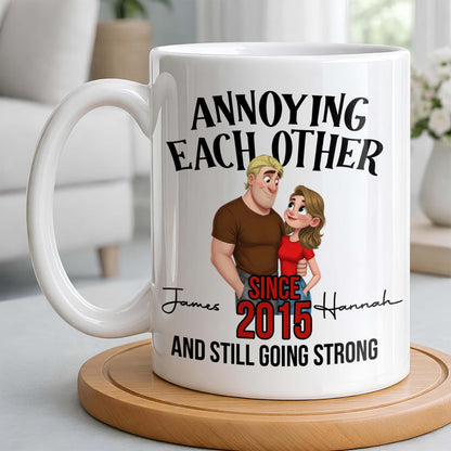 Annoying Each Other Since And Still Going Strong Couple Illustration