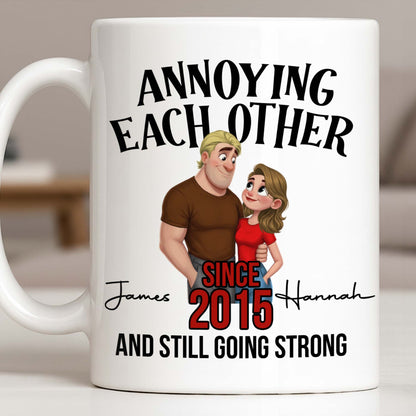 Annoying Each Other Since And Still Going Strong Couple Illustration