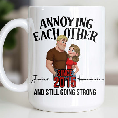 Annoying Each Other Since And Still Going Strong Couple Illustration
