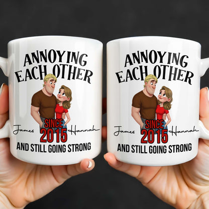 Annoying Each Other Since And Still Going Strong Couple Illustration