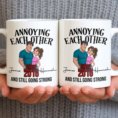 Annoying Each Other Since And Still Going Strong Couple Illustration