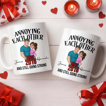 Annoying Each Other Since And Still Going Strong Couple Illustration