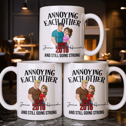 Annoying Each Other Since And Still Going Strong Couple Illustration