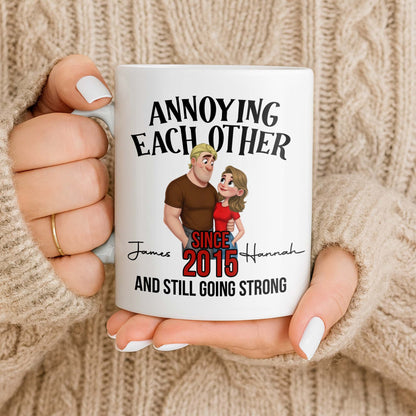 Annoying Each Other Since And Still Going Strong Couple Illustration