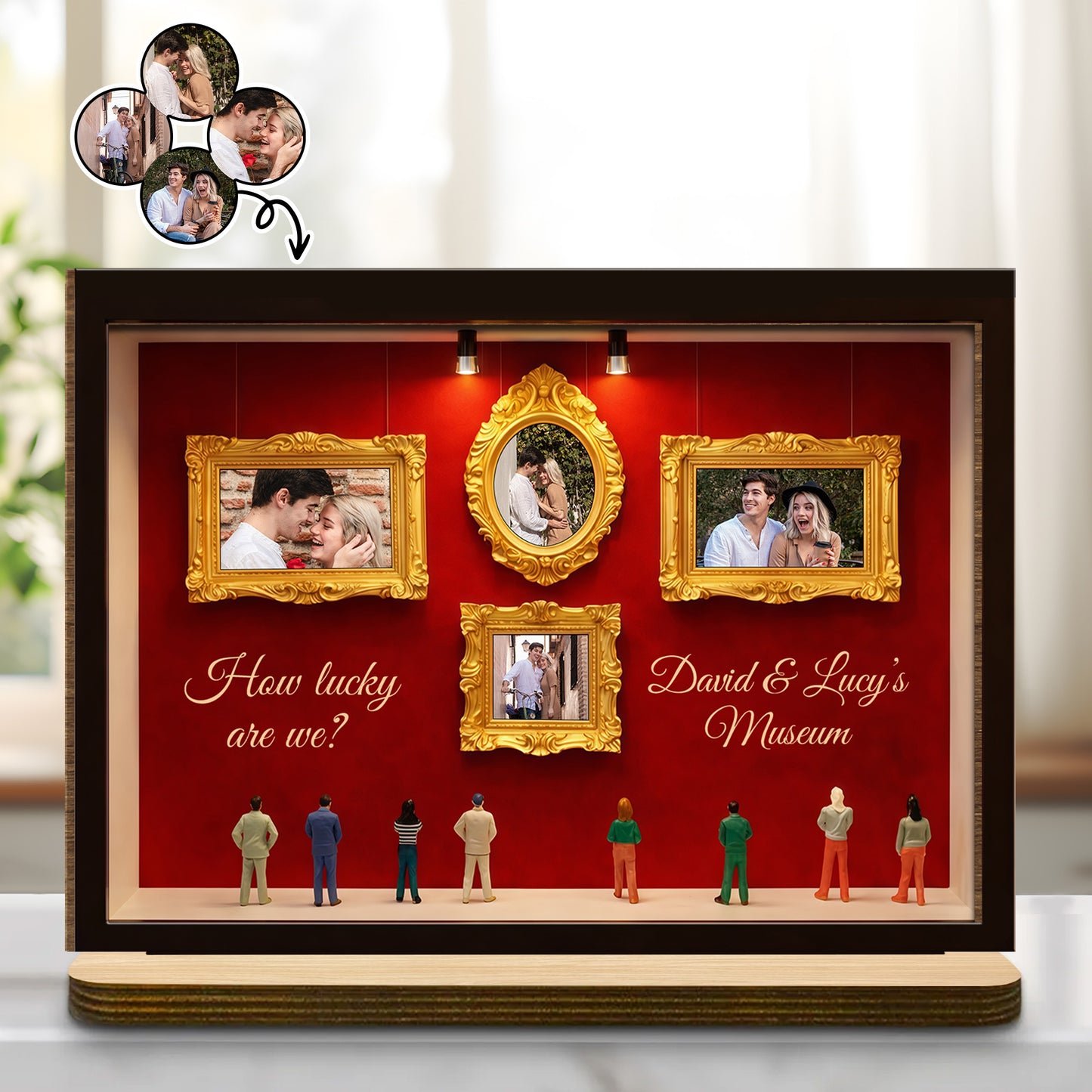 How Lucky Are We, Museum Frames And Miniature People