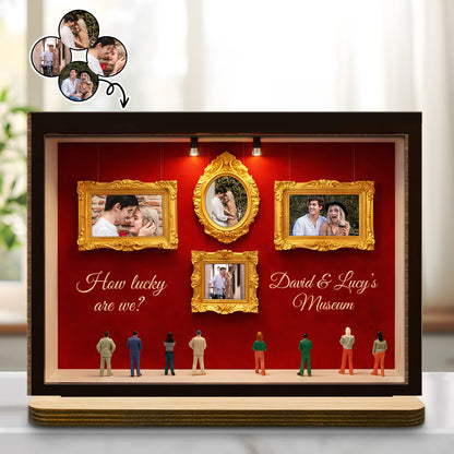 How Lucky Are We, Museum Frames And Miniature People