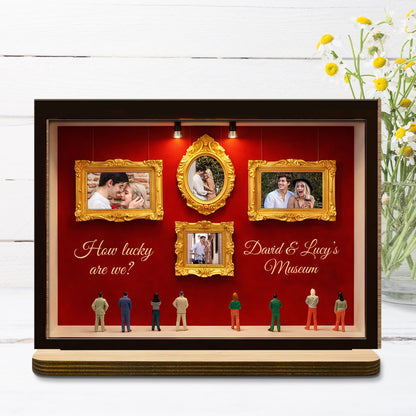 How Lucky Are We, Museum Frames And Miniature People