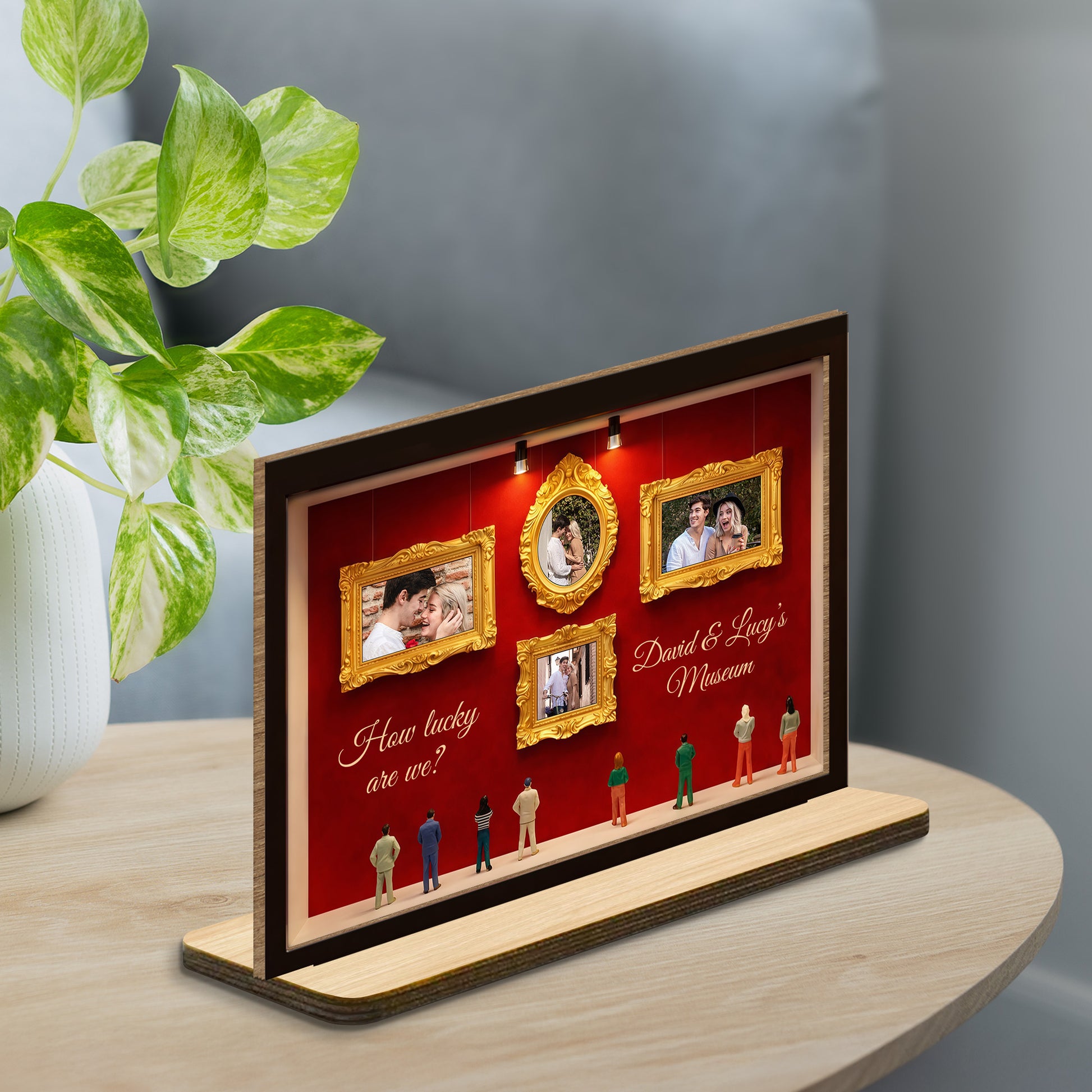 How Lucky Are We, Museum Frames And Miniature People