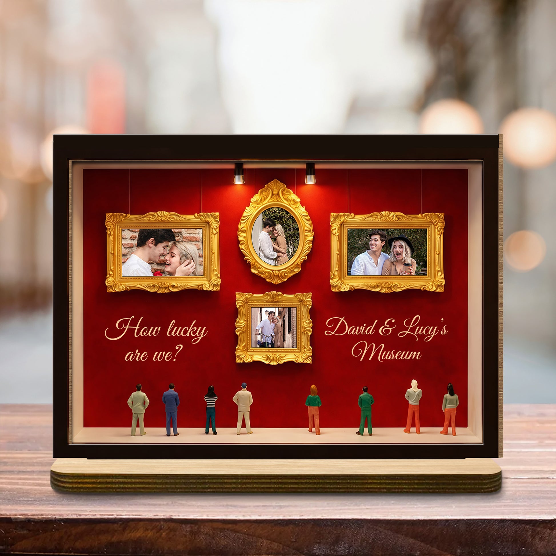 How Lucky Are We, Museum Frames And Miniature People