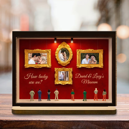 How Lucky Are We, Museum Frames And Miniature People