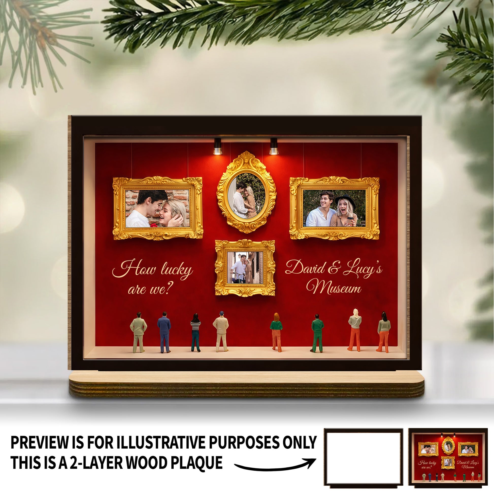 How Lucky Are We, Museum Frames And Miniature People